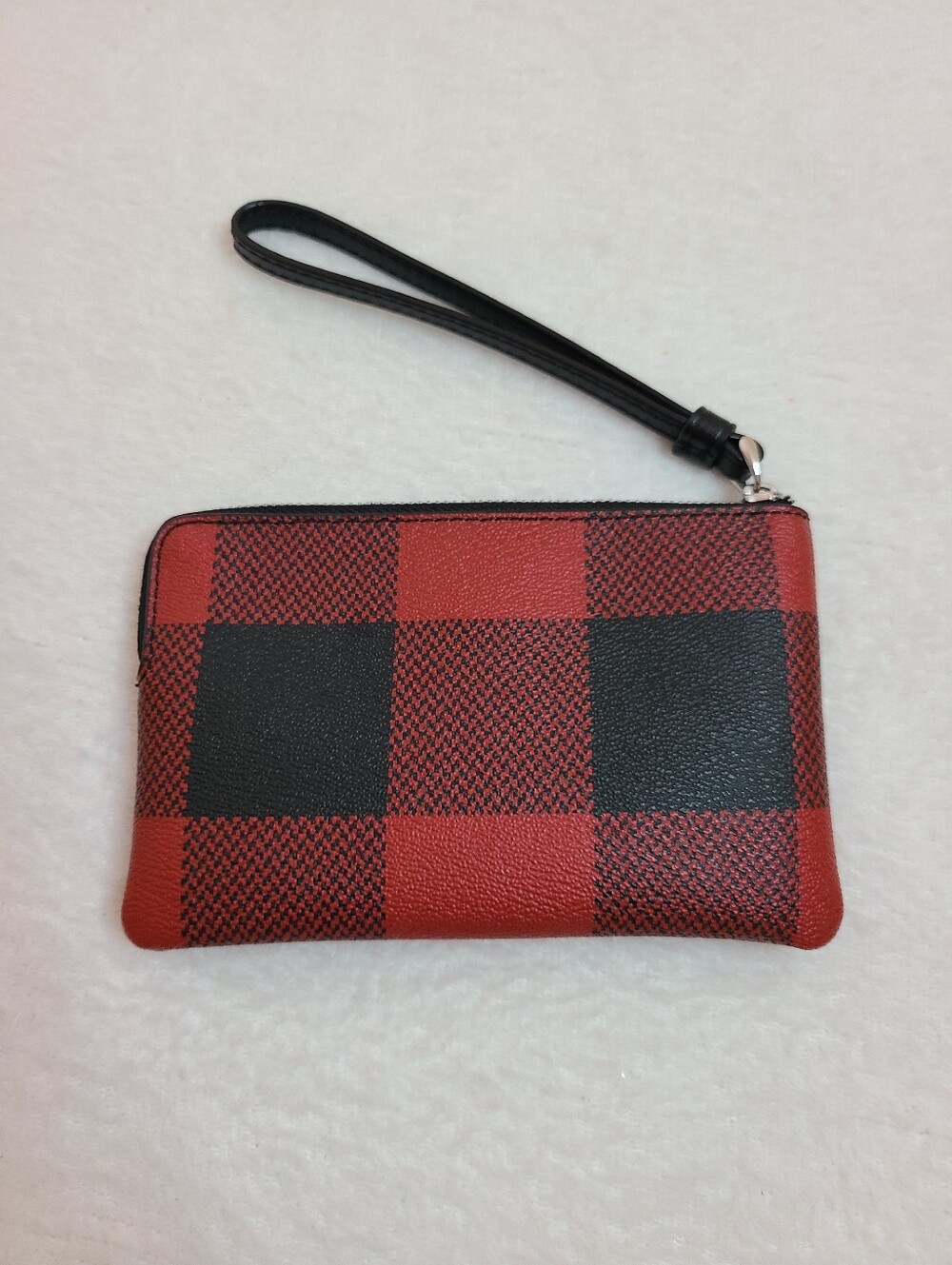 Coach Buffalo Plaid Signature Small Corner Zip Wristlet - Picture 3 of 6